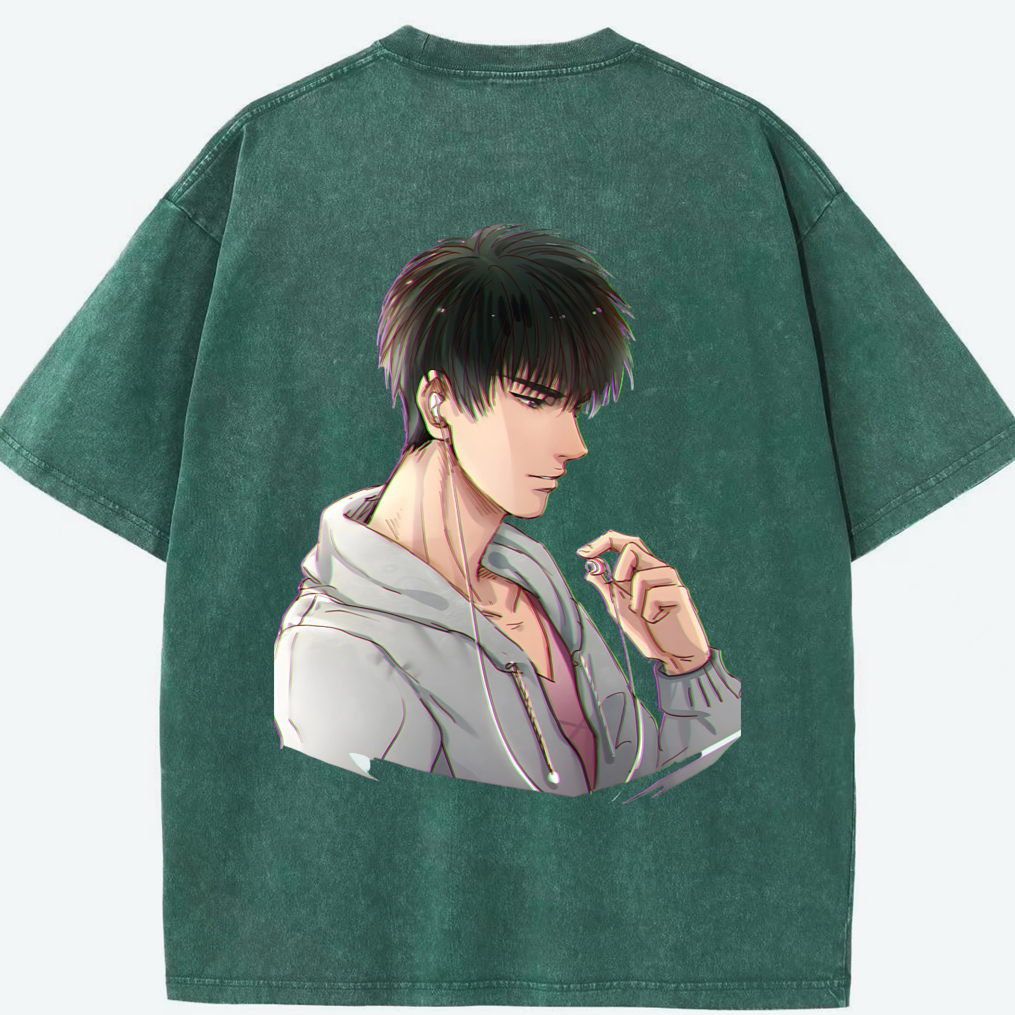 （画像用） SLAM DUNK／スラムダンク 綿100% ヴィンテージ風 半袖Tシャツ（背面プリント）
